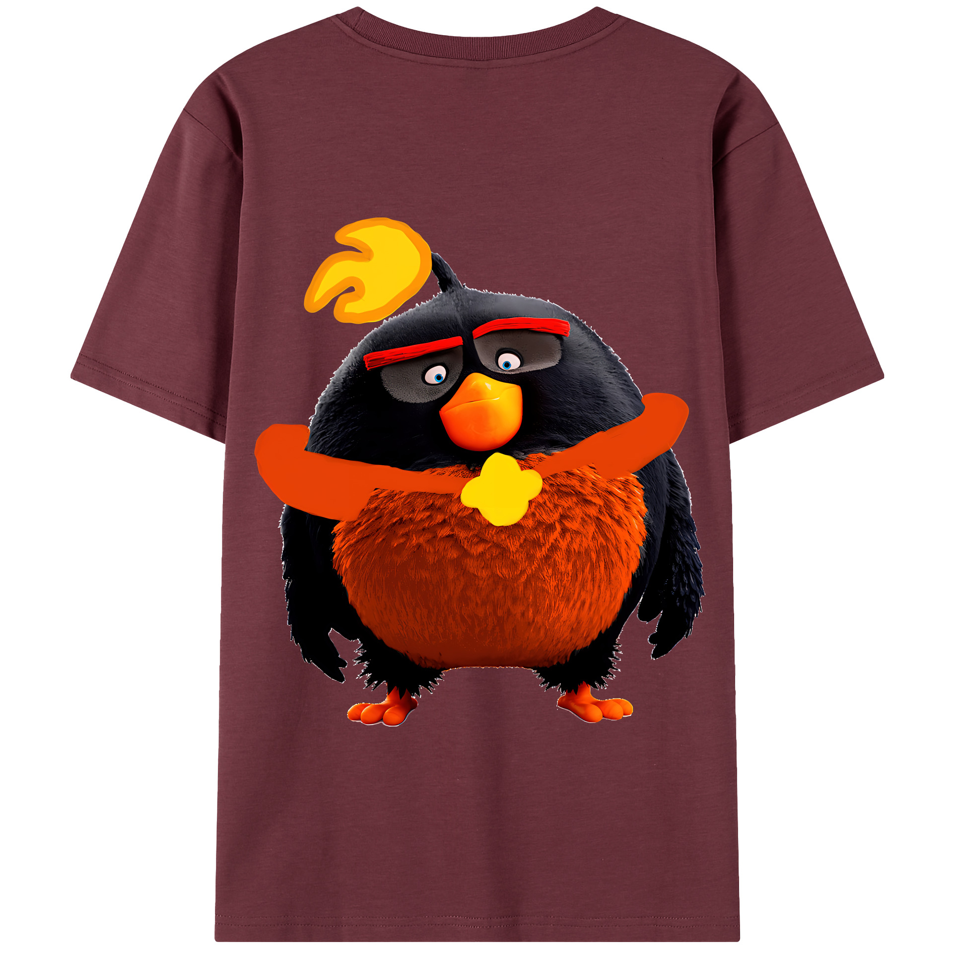 （画像用） Angry Birds アングリーバード 綿100％半袖Tシャツ（背面プリント）